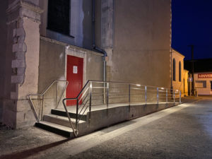 Garde-corps en inox pour l'église de Savenay