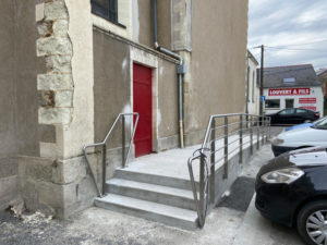 Garde-corps en inox pour l'église de Savenay